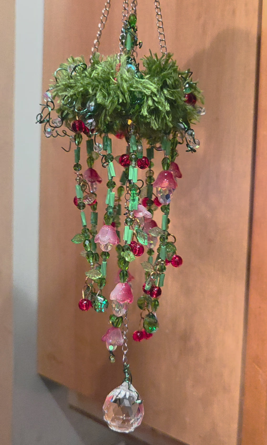 Cherry Fairy Ring Suncatcher