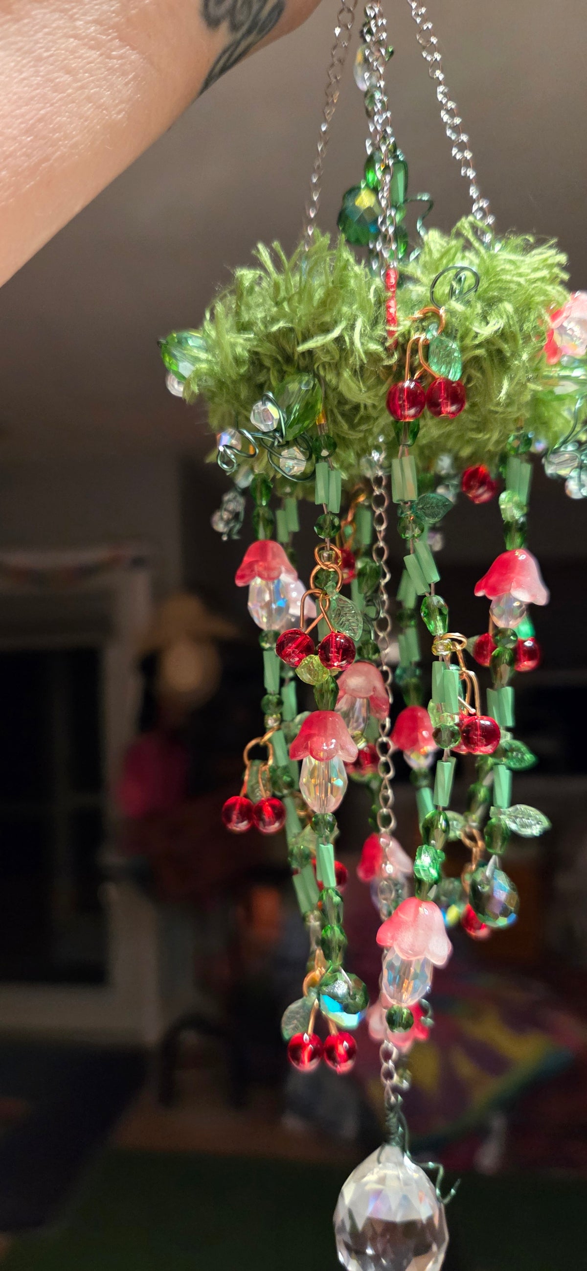 Cherry Fairy Ring Suncatcher